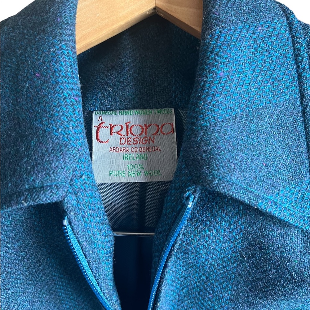 Blue wool jacket - Picture 2 of 4